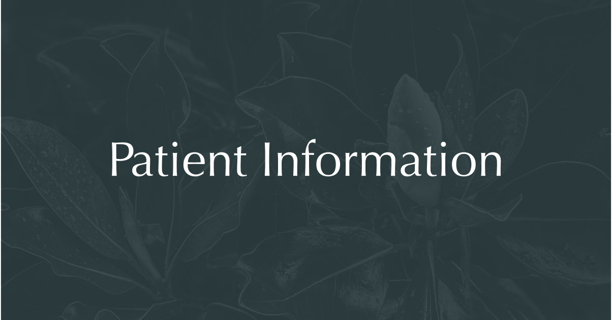 Patient Information Magnolia Place OBGYN Greenville NC